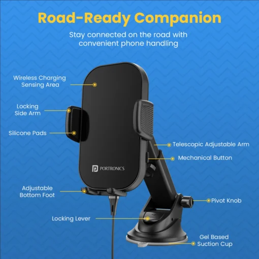 Charge Clamp 3 Mobile Stand with Wireless Charger