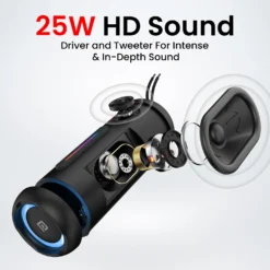 Breeze 5 25W HD stereo sound with RGB LED Lights