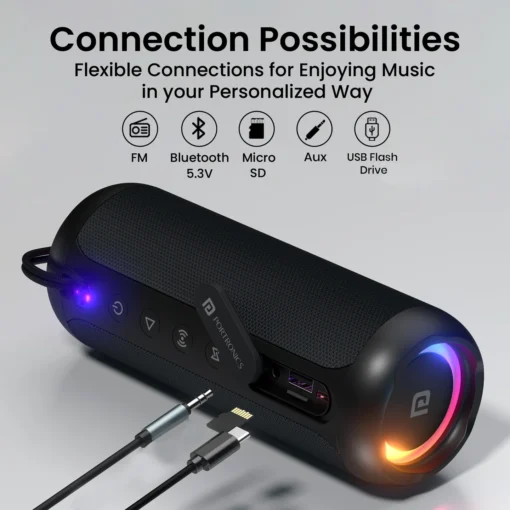 Breeze 5 25W HD stereo sound with RGB LED Lights