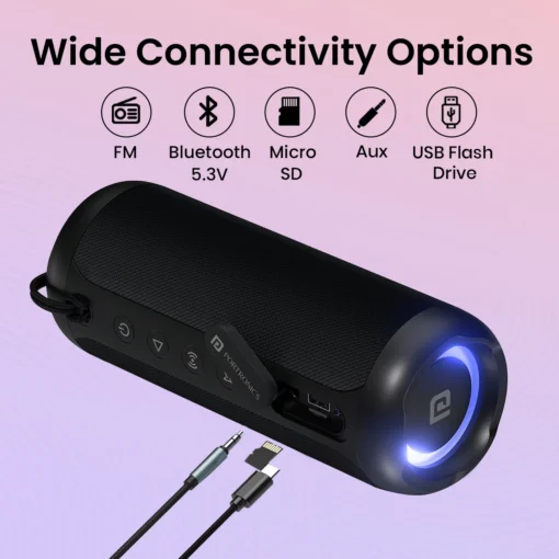 Breeze 6 35 Watt HD Portable Speakers with RGB Lights