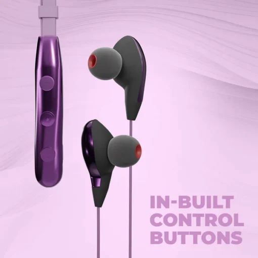 Ubon Rainbow Series Purple CL-50 Wireless Neckband 4 Ubon Rainbow Series Purple CL-50 Wireless Neckband