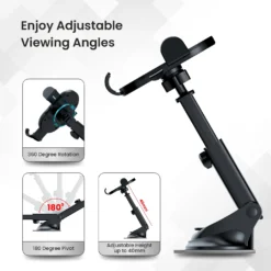 Clamp M3 with Adjustable Height 360° Rotation Mobile Stand
