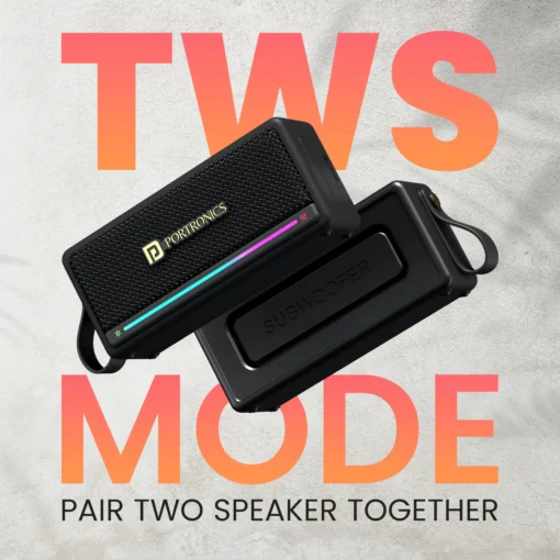 Harmony Mini 25 Watt HD Portable Speakers with RGB Lights