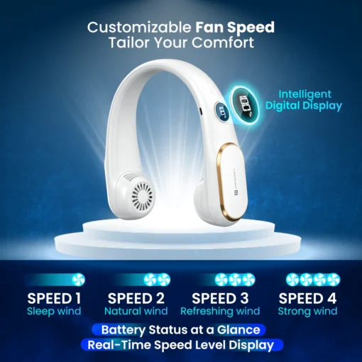 GO BREEZE Rechargeable Neck Fan