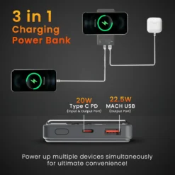Luxcell Wireless 10K Power Bank 22.5 Watt Output