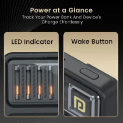 Luxcell Bind Mini 10K Power Bank In Built Type C & 8 Pin Cable