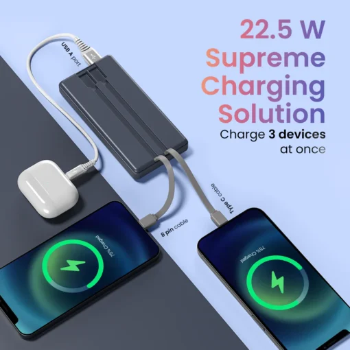 Luxcell Bind 10K Power Bank 22.5 Watt Output