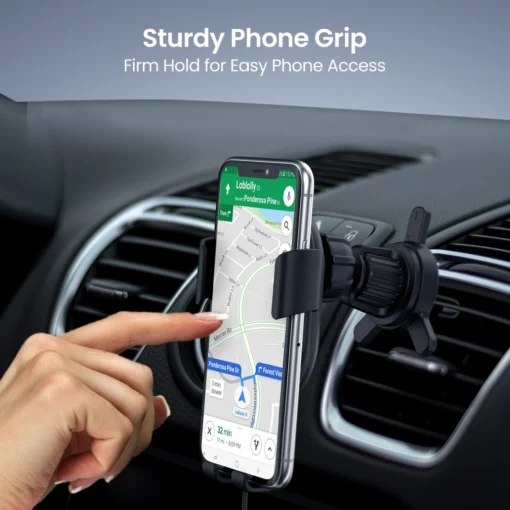 Charge Clamp 4 AC Vent Mount Mobile holder with Wireless Car Charger