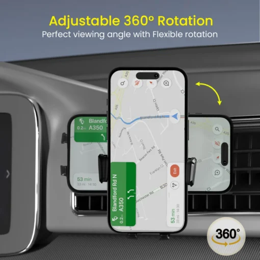 Clamp Z 180° Rotation AC Vent Mount Mobile Holder