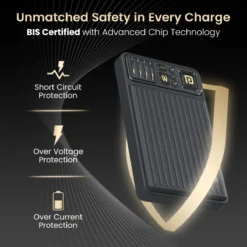 Luxcell Bind Mini 10K Power Bank In Built Type C & 8 Pin Cable