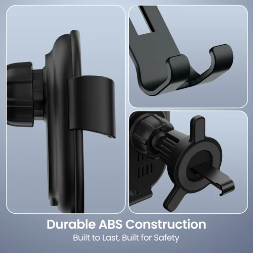 Charge Clamp 4 AC Vent Mount Mobile holder with Wireless Car Charger