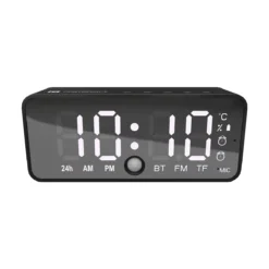 PIXEL 4 Digital Alarm Clock with Portable Bluetooth Speaker
