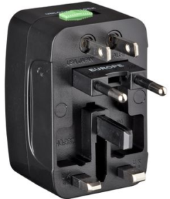 Wenger, Universal Travel Adapter, Black 7 Wenger, Universal Travel Adapter, Black