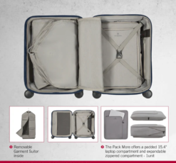 Werks Traveler 6.0, 20" Freq Flyer Carry-On, Hardside, Blue 14 Werks Traveler 6.0, 20