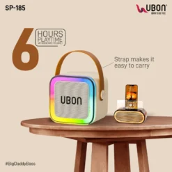 Ubon New Disco RGB Light Speaker SP-185 with Karaoke Mic