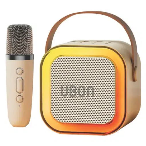 Ubon New Disco RGB Light Speaker SP-185 with Karaoke Mic
