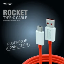UBON WR-501-1Meter, 65W High-Speed Charging Cable with Type-C port