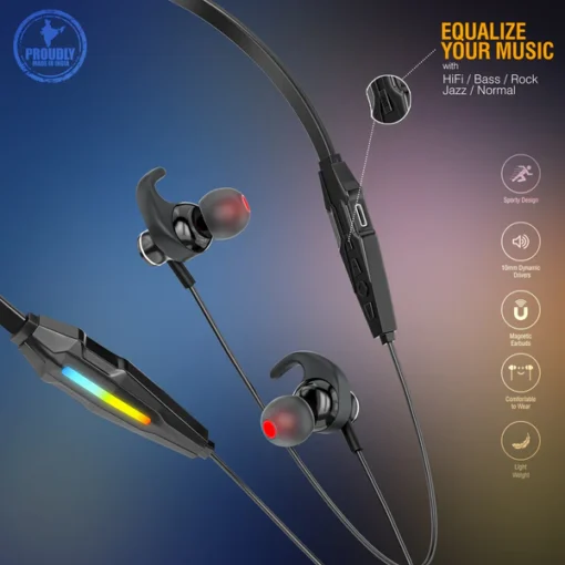 Ubon Lightup Series CL-3710 Wireless Neckband 4 Ubon Lightup Series CL-3710 Wireless Neckband