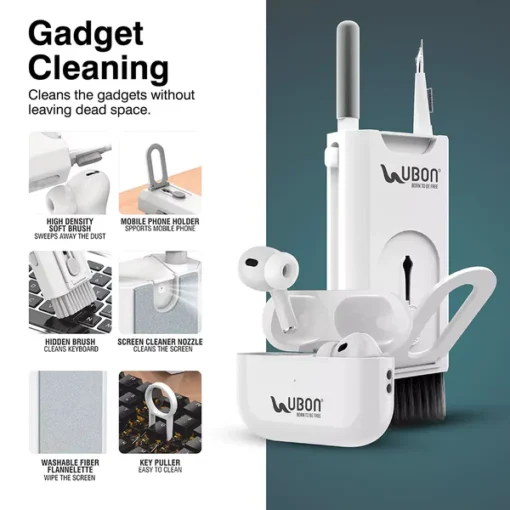 Ubon 8 in 1 Cleaning kit KT-10 Multi-Function Cleaning Brush
