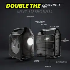 Ubon Khiladi SP-51 Wireless Speaker with inbuilt LED Torch Light