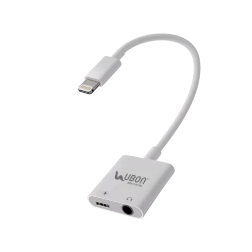 Ubon WR-478, 2-in-1 Connect Master iPhone Charging and Audio Connector