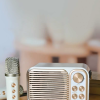RETRO MINI Bluetooth Speaker with Karaoke Mic 2 RETRO MINI Bluetooth Speaker with Karaoke Mic
