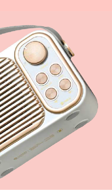 RETRO MINI Bluetooth Speaker with Karaoke Mic 6 RETRO MINI Bluetooth Speaker with Karaoke Mic