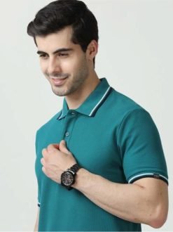 Mark & Spencer Polo T-shirt Aqua Blue 