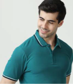 Mark & Spencer Polo T-shirt Aqua Blue 