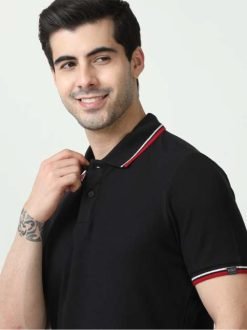 Mark & Spencer Polo T-shirt Aqua Black