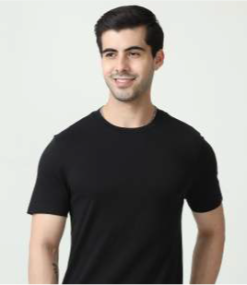 Mark & Spencer Round Neck T-shirt Black