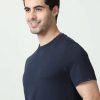 Mark & Spencer Round Neck T-shirt Navy Blue 