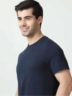 Mark & Spencer Round Neck T-shirt Navy Blue 