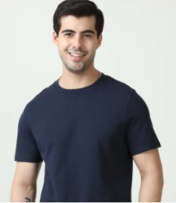 Mark & Spencer Round Neck T-shirt Navy Blue 