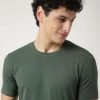 Mark & Spencer Round Neck T-shirt Dark Khakhi