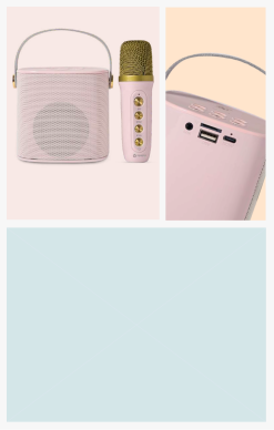 Juke Box Bluetooth Speaker with Karaoke Mic