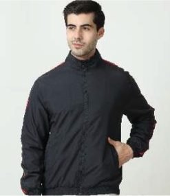 Mark & Spencer Jacket Navy Blue / Red