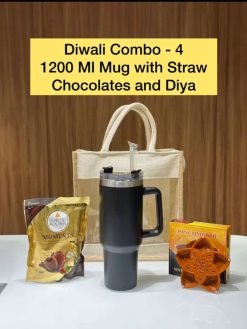 Diwali combo 04 - Sipper Mug with Chocolate and Diya