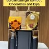 Diwali combo 02 - Borosilicate gift combo with Chocolates and Diya