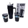 3 pcs Stainless steel Cup Gift set