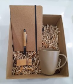 4 in 1 combo Gift set Diary, Pen, keychain and a Brown Mug
