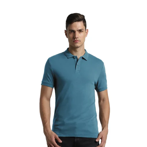 Jack & Jones - Interlock Polo - Teal Blue