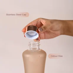 Glasafe SYP Borosilicate Glass Bottle with Silicone base 550ml (Bisque)