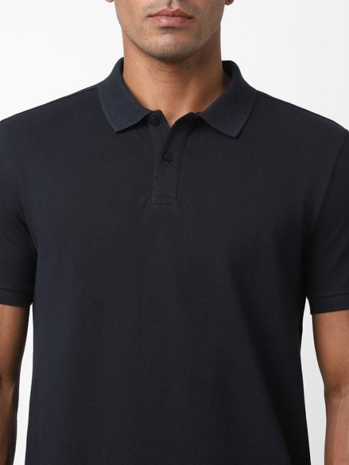 Jack&Jones Solid/Plain Polo - Navy Blue