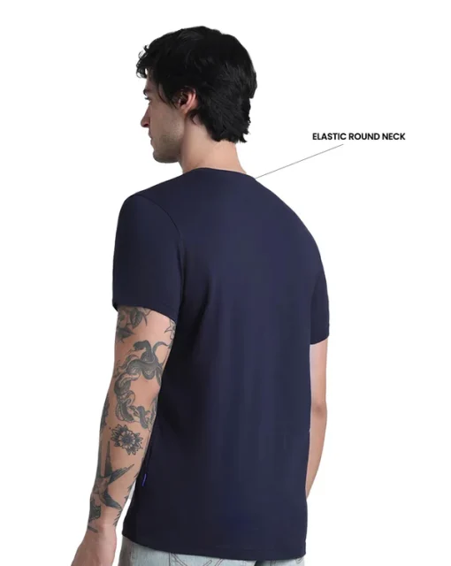 Jack & Jones Joren Round Neck Tee - Navy Blue