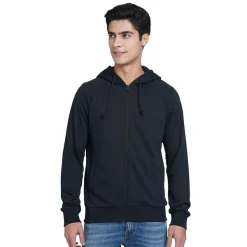 Jack & Jones Austin Hoodie Jacket - Navy Blue