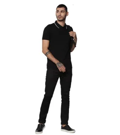 Jack & Jones Cool Max Dry Fit Polo - Black