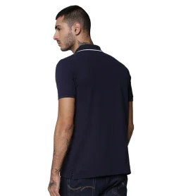 Jack & Jones Cool Max Dry Fit Polo - Navy Blue