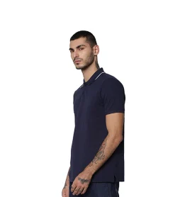 Jack & Jones Cool Max Dry Fit Polo - Navy Blue