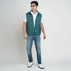 Jack & Jones - Ethan Sleeveless Puffer jacket - Dark Petrol